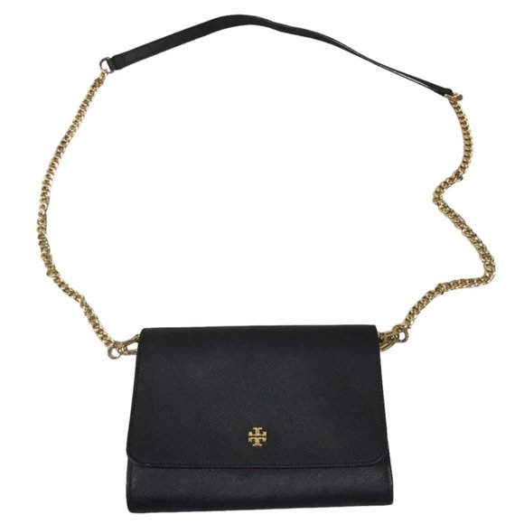 Tory Burch Handbags - Tory Burch Leather Emerson Shoulder Bag, OS - Navy